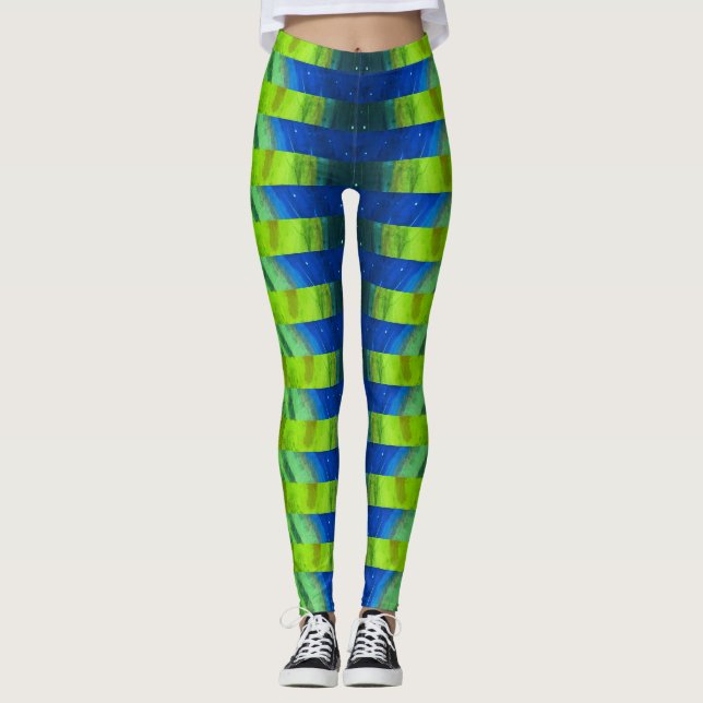 Leggings Hermoso resumen Peacock Alien (Anverso)