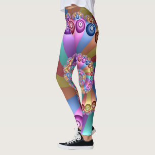 Leggings Hermosos colores arte contemporáneo abstracto frac