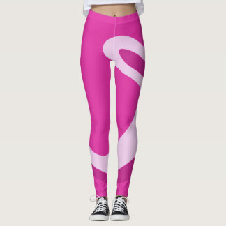 Leggings Hervidades rosas calientes con remodelación Retro