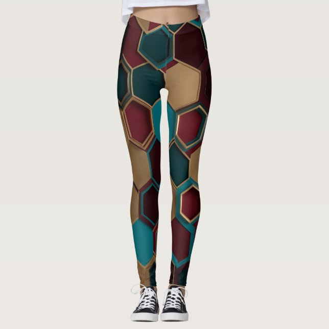 Leggings Hexagon patern (Anverso)
