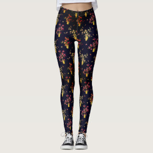 Leggings Hibiscus Floral on Display