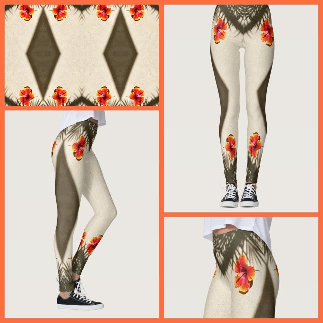 Leggings Hibiscus Flower Tropical Vibes Floral (Subido por el creador)