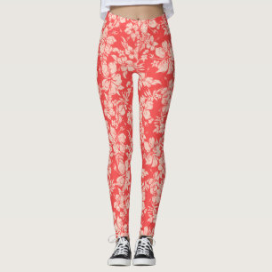 Leggings Hibiscus Pareau angustió al trópico hawaiano