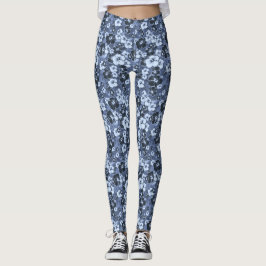Leggings Hibiscus Tropical Flores hacen ejercicio de yoga e