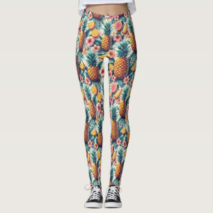 Leggings Hibiscus y Pineapple