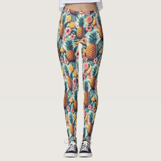 Leggings Hibiscus y Pineapple