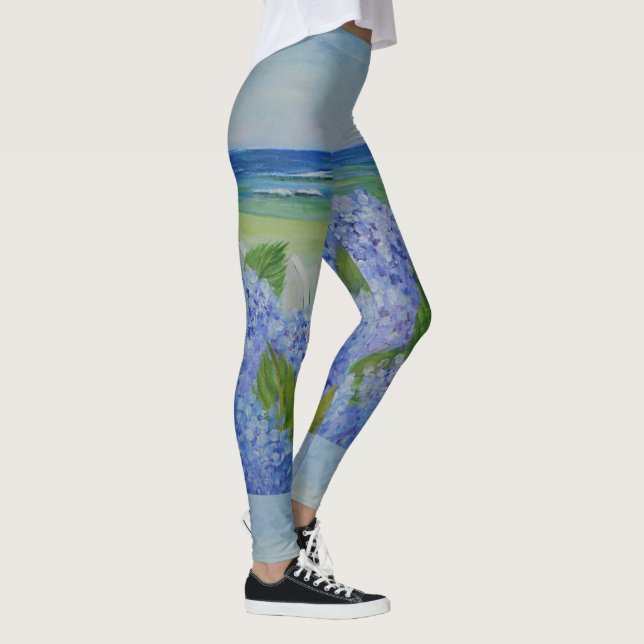 Leggings Hidrangeas A Orillas Del Mar (Derecha)