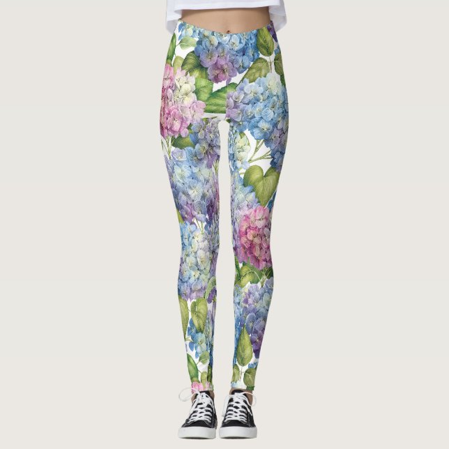Leggings Hidrangeas en flor (Anverso)