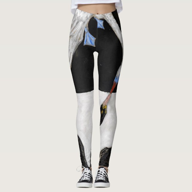 Leggings Hilma Af Klint Swan no 1 (Anverso)