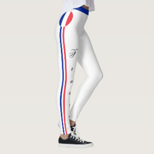 Leggings Hinchas de Francia y Bandera Francesa de viajes y 