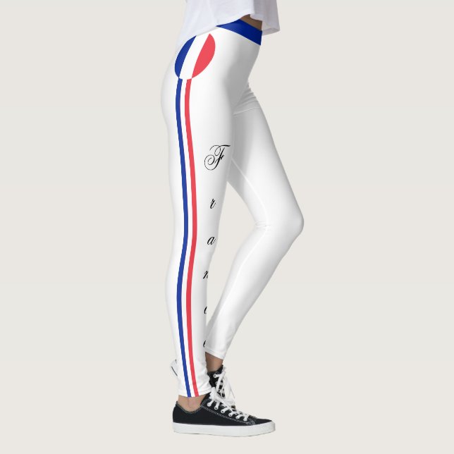 Leggings Hinchas de Francia y Bandera Francesa de viajes y  (Derecha)