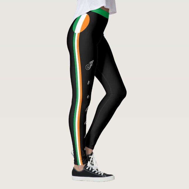 Leggings Hinchas de Moda/Deportes de la bandera irlandesa (Derecha)
