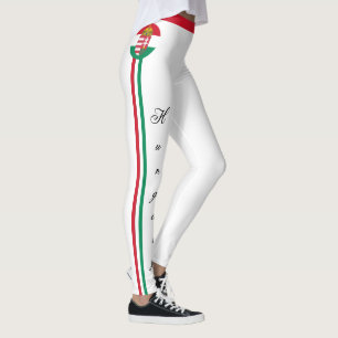 Leggings Hinchas de moda y deportes de bandera húngara