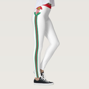 Leggings Hinchas de moda y deportes de bandera húngara 