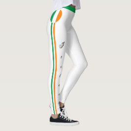 Leggings Hinchas de moda y deportistas de bandera irlandesa