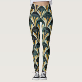 Leggings Hinchas del Golden Emerald Art Deco