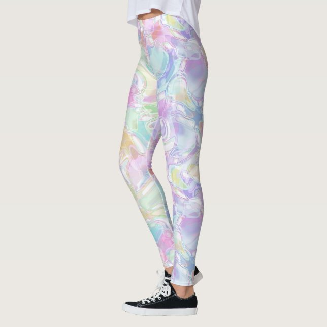 Leggings Hip Pastel Violeta Rosa Azul Azul Azul Turquesa Sw (Izquierda)