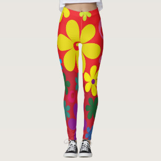 Leggings Hippie de poder de flor