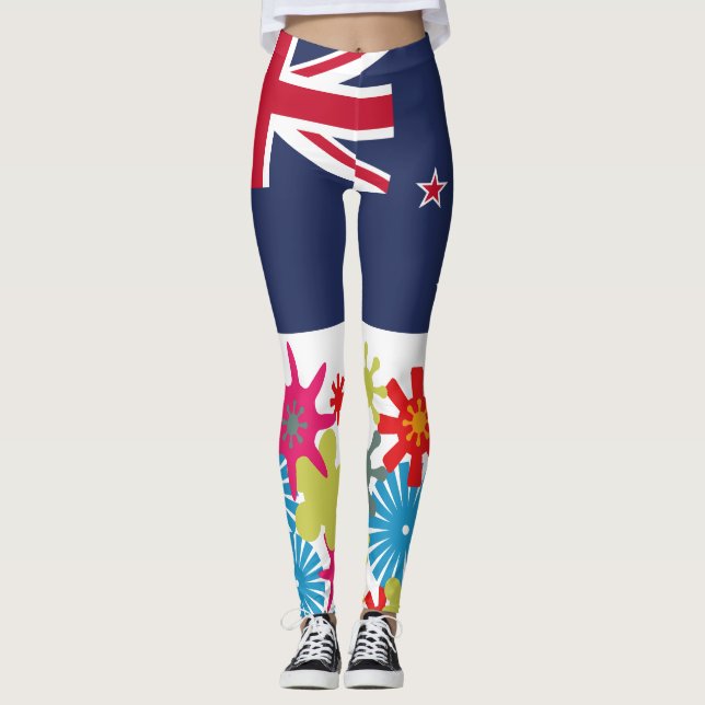 Leggings HIPPIE ICON BY MASANSER NEW ZEALAND PIxELAT (Anverso)