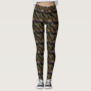 Leggings Hippie ondulado de los años 70 maravillosos
