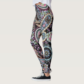 Leggings Hippy Paisley Bandanna, único Personalizado de pan