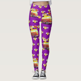 Leggings Hippy sonriente Van los 1960's 1970 " s del signo