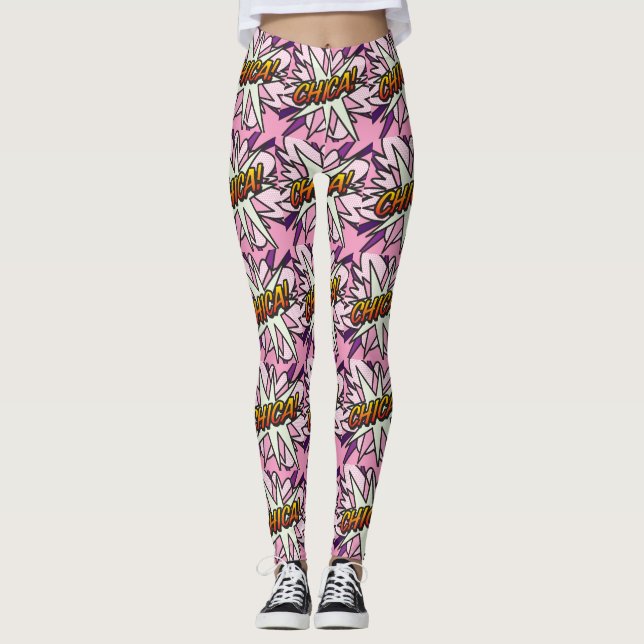 Leggings Historieta Pop Art CHICA (Anverso)