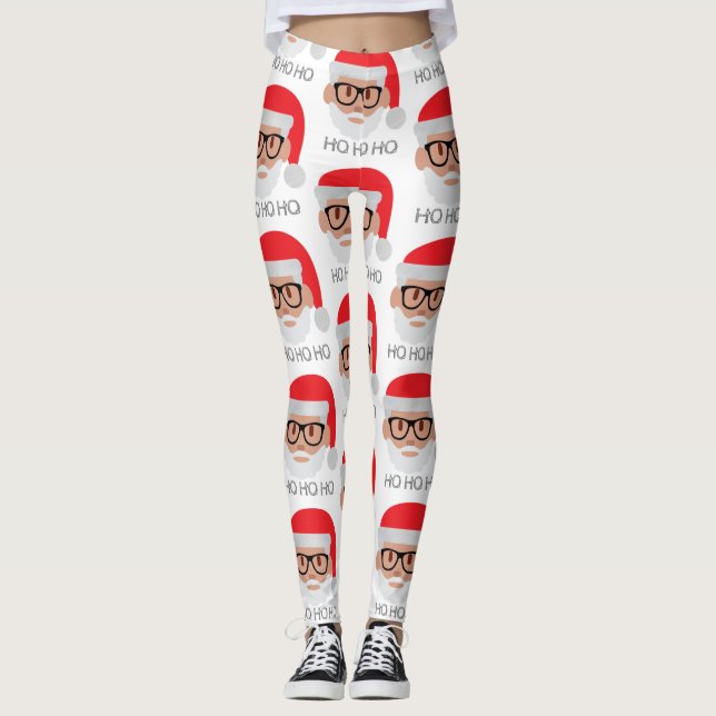 Leggings ho hipster santa (Anverso)