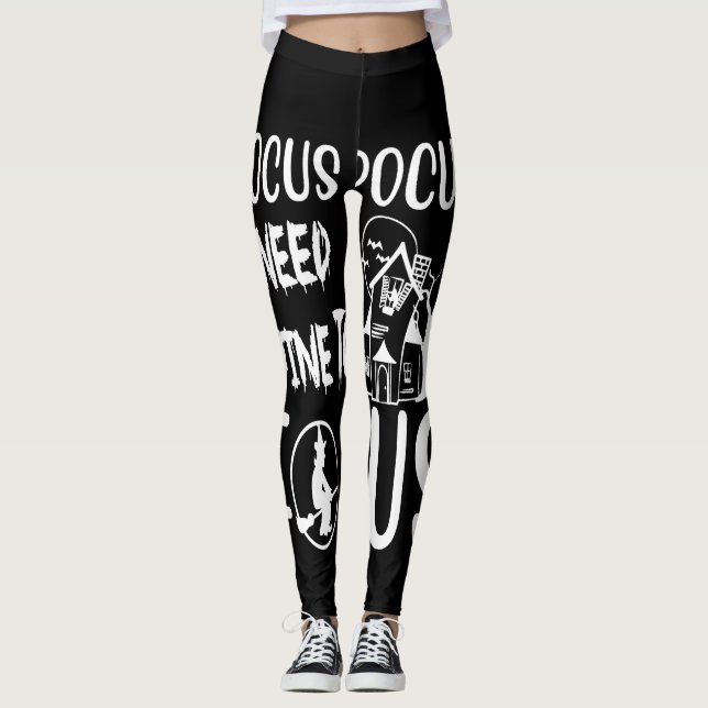 Leggings hocus pocus necesito que el vino se centre (Anverso)
