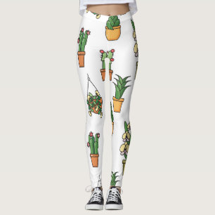 Leggings Hogares de arte de línea: sin foco vintage