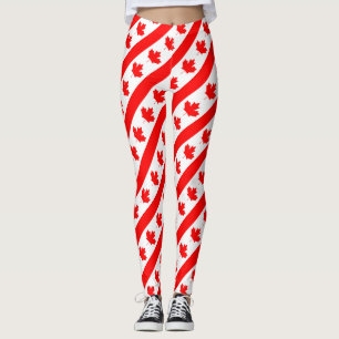 Leggings Hoja de arce de la bandera de Canadá