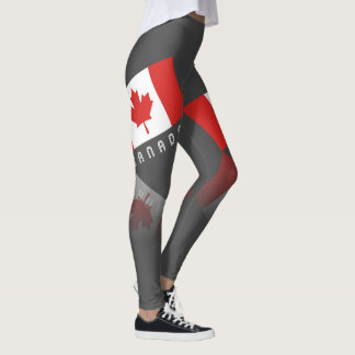 Leggings Hoja de arce elegante Canadá