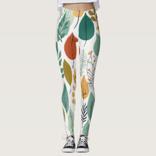 Leggings Hoja de color inspirada en la naturaleza