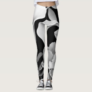 Leggings Hoja de Flor Tropical: Patrón sin Marea