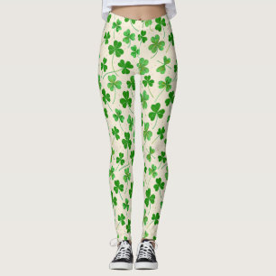 Leggings Hoja de Trébol Elegante 