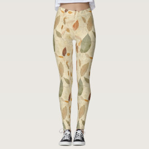 Leggings Hoja rústica inspirada en la naturaleza - Arte bot