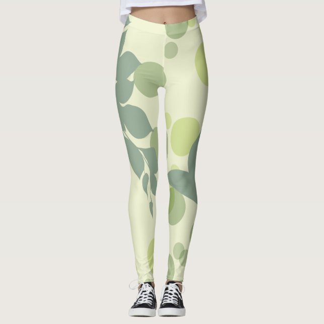 Leggings Hoja Verde (Anverso)