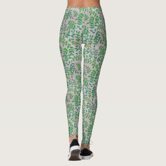 Leggings Hoja y Vino (Reverso)