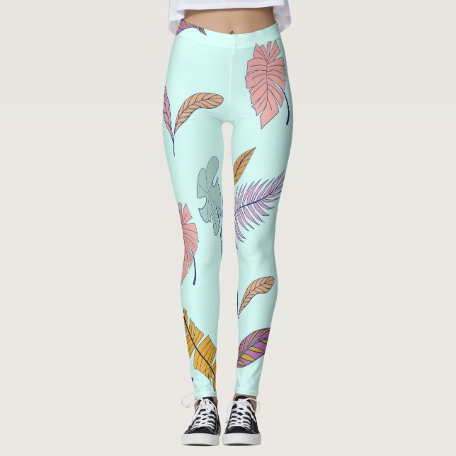 Leggings hojas. (Anverso)