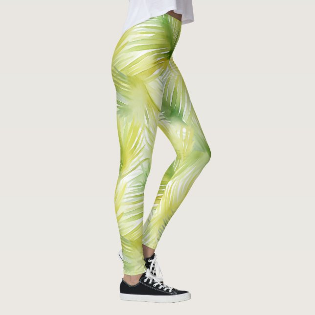 Leggings Hojas acuáticas tropicales (Derecha)