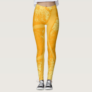 Leggings Hojas amarillas de estilo