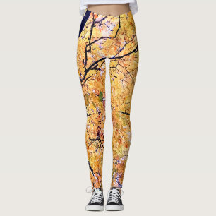 Leggings Hojas amarillas y naranjas