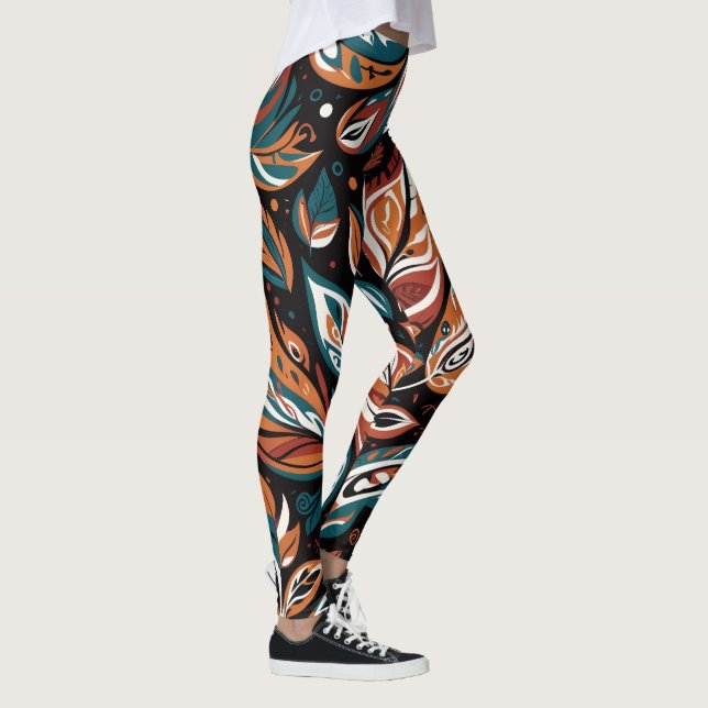 Leggings Hojas caprichosas (Derecha)