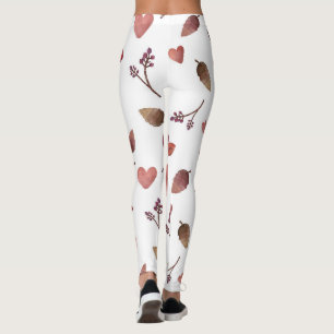Leggings Hojas, corazones, pelucas