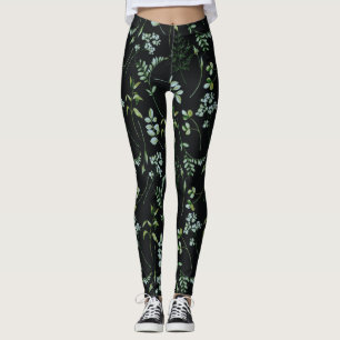 Leggings Hojas de agua Eucalyptus Greenery