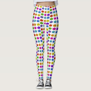 Leggings Hojas de arce coloridas