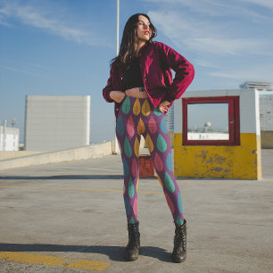 Leggings Hojas de caída coloridas
