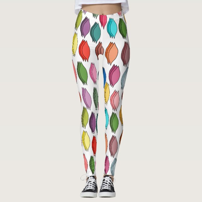 Leggings Hojas de colores (Anverso)