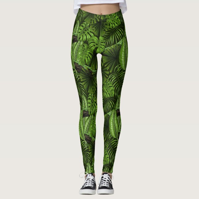 Leggings Hojas de la jungla (Anverso)