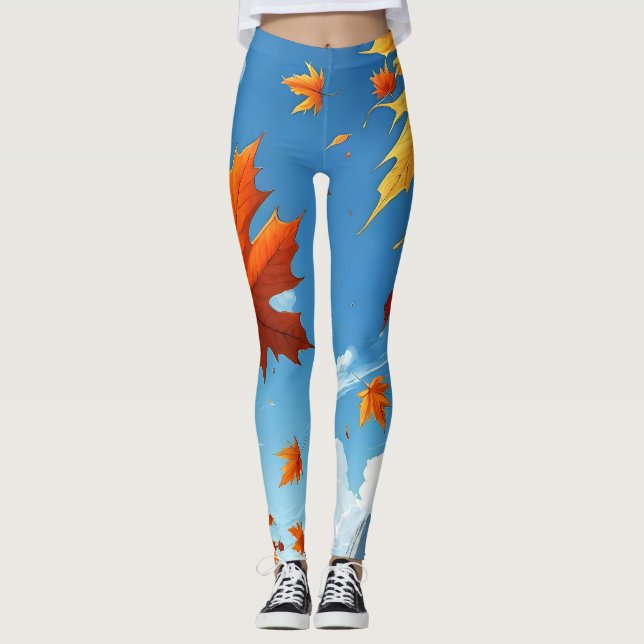 Leggings Hojas de otoño  (Anverso)